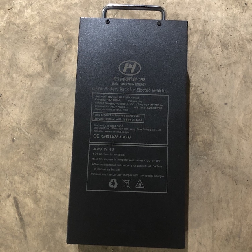 Аккумуляторная батарея 60V 20/25Ah для электроскутеров типа